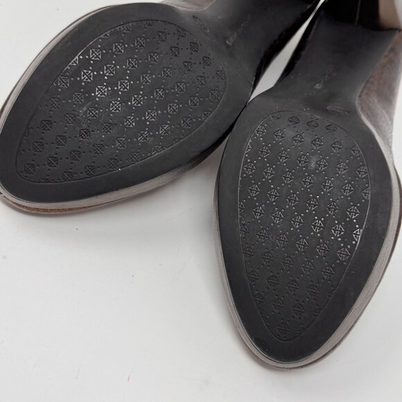 Antonio Melani Womens Metallic Bronze Embossed Leather Heel Pump Size 7.5 - Picture 11 of 12